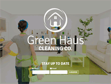 Tablet Screenshot of greenhauscleaning.com